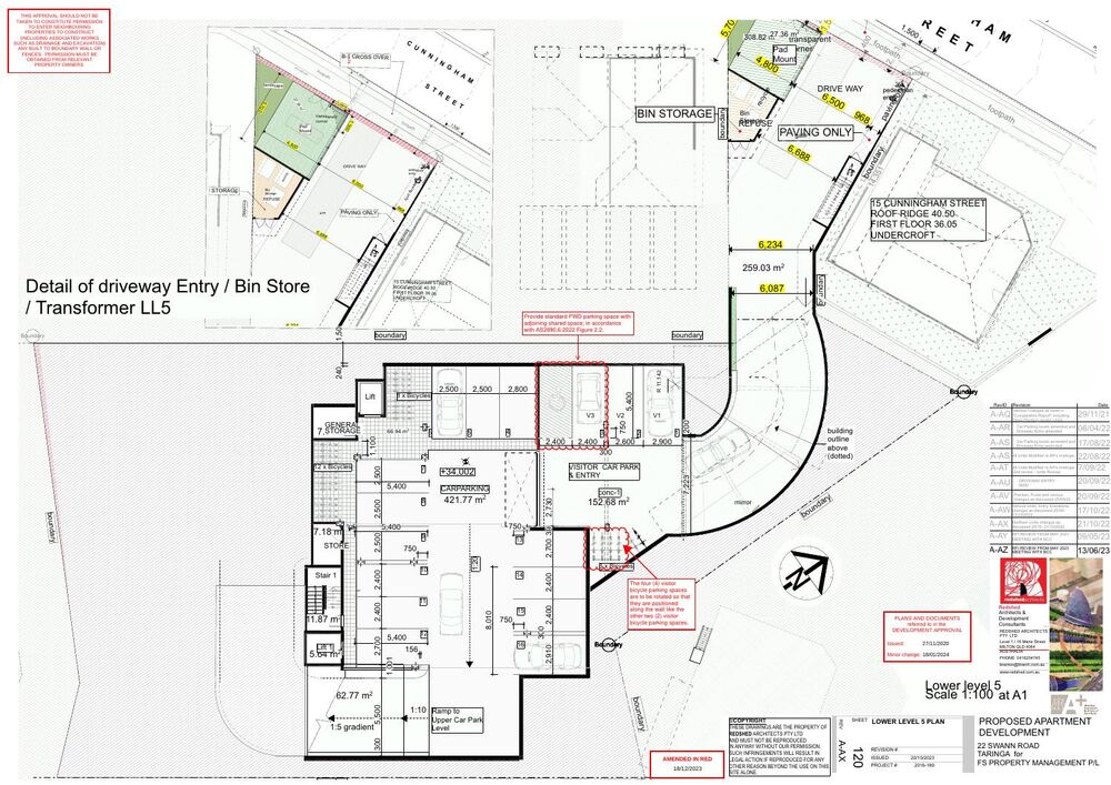 Celadon DA plan &mdash; Lower Level 5 &mdash; Car Park Entry